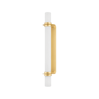 GROVELAND STATION Wall Sconce with Aged Brass Finish