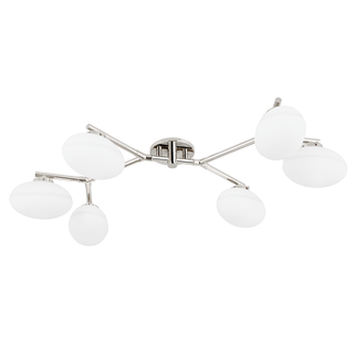 Wagner Semi Flush Polished Nickel