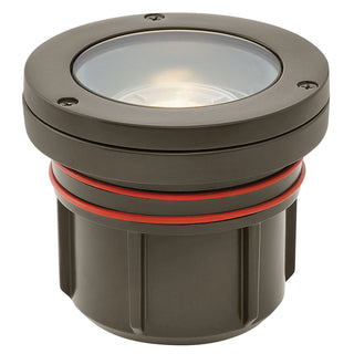 Well Light Variable Output LED 2700K Flat Top In Light Bronze Finish