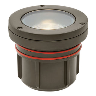 Well Light Variable Output LED 3000K Flat Top In Light Bronze Finish