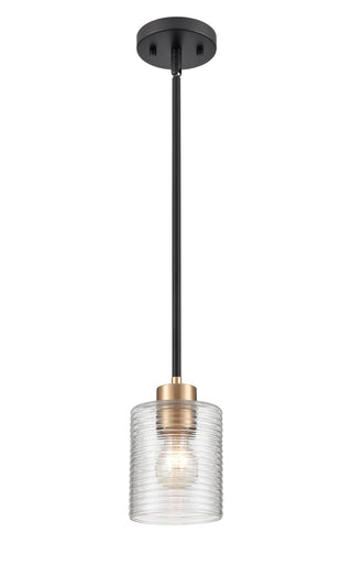 Renitta 1-Light Mini-Pendant Light Matte Black Modern Gold