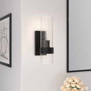1-Light Wall Sconce Matte Black