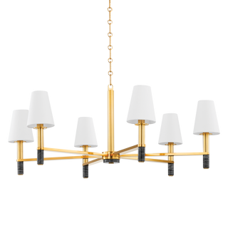 MONTREAL Chandelier with Aged Brass Finish