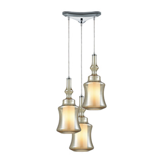 Alora 10'' Wide 3-Light Mini Pendant - Polished Chrome