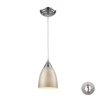 Merida 6'' Wide 1-Light Mini Pendant - Polished Chrome (Includes Adapter Kit)