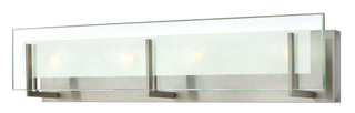 Latitude Large Four Light Vanity In Brushed Nickel Finish