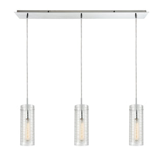 Swirl 36'' Wide 3-Light Pendant - Polished Chrome