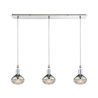 Ravette 36'' Wide 3-Light Mini Pendant - Polished Chrome