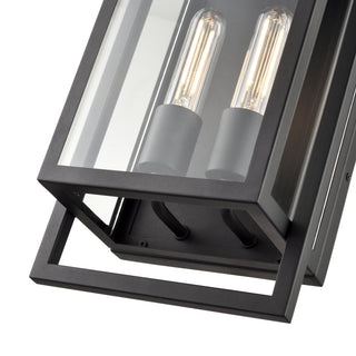 Agatha 2-Light Outdoor Wall Sconce Textured Black