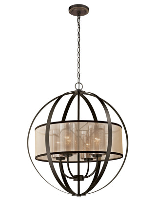 Diffusion 24'' Wide 4-Light Chandeliers - Oil Rubbed Bronze