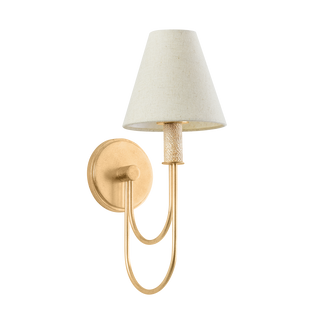 WARRENSBURG Wall Sconce with Vintage Gold Leaf Finish