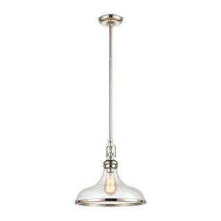 Rutherford 15'' Wide 1-Light Pendant - Polished Nickel