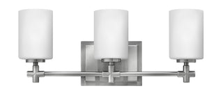 Laurel Medium Three Light Vanity In Brushed Nickel Finish