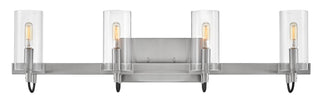 Ryden Large Four Light Vanity In Brushed Nickel Finish