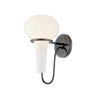 ADAMS CORNER Wall Sconce with Black Nickel Finish