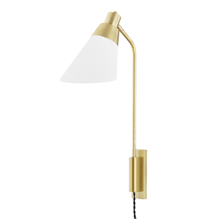 Hooke Plug-in Sconce Aged Brass