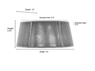 2-Light Flushmount Ceiling Light Brushed Nickel