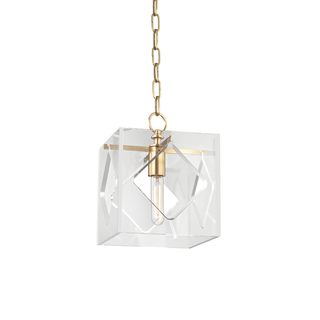 Travis Lantern with Aged Brass Finish