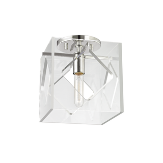 Travis Semi Flush with Polished Nickel Finish