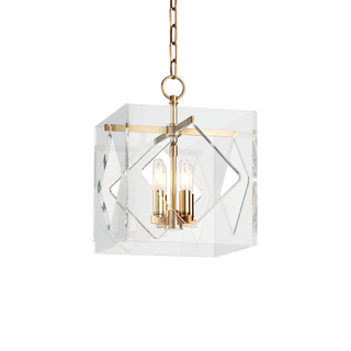 Travis Lantern with Aged Brass Finish