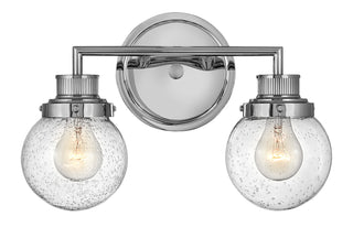 Poppy Small Two Light Vanity In Chrome Finish
