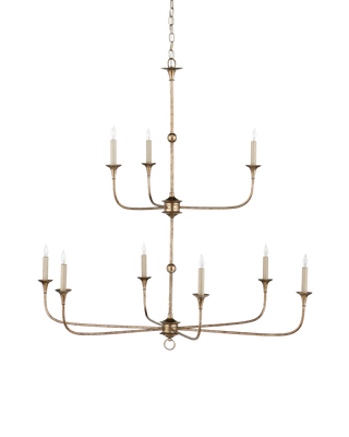 Nottaway Bronze Large Two-Tier Chandelier