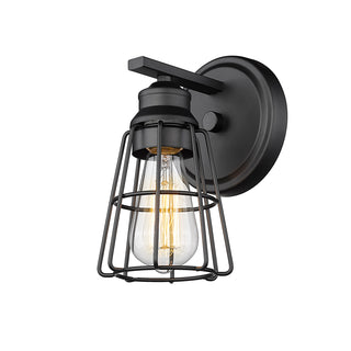 1-Light Wall Sconce Matte Black