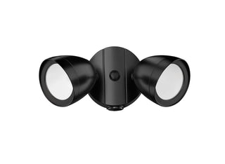 4.25" High 2-Light LED Outdoor Security Flood Light - Powder Coated Black