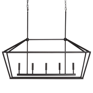5-Light Island Matte Black