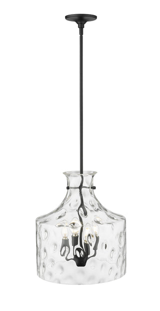 Santorini 4-Light Pendant Light Matte Black