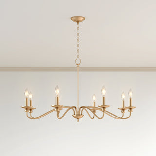 Delvona 8-Light Chandelier Ceiling Light Modern Gold