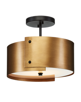 Ritsu Brass Semi-Flush Mount