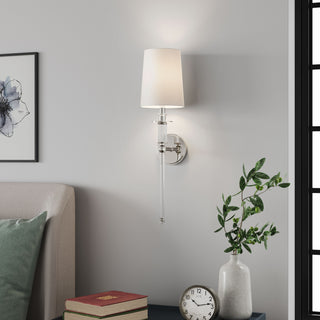 1-Light Wall Sconce Polished Nickel