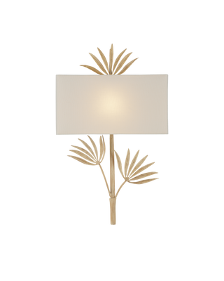 Calliope Coco Cream Wall Sconce, White Shade