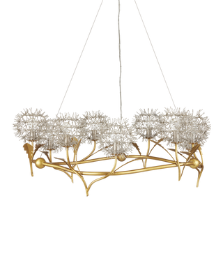 Dandelion Silver & Gold Chandelier