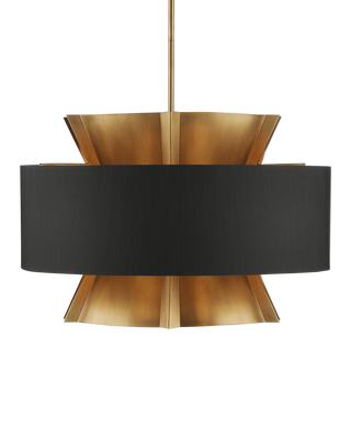 Oxenwood Brass & Black Chandelier