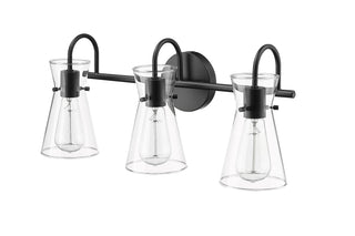 Camellia 3-Light Vanity Matte Black