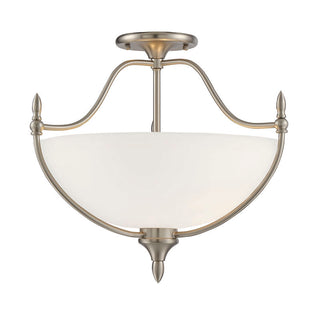 Herndon 3-Light Ceiling Light in Satin Nickel Satin Nickel