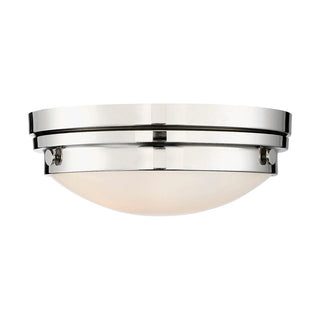 Lucerne 2-Light Ceiling Light in Polished Nickel Polished Nickel