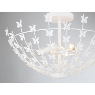 Birch 3-Light Ceiling Light in Bisque White