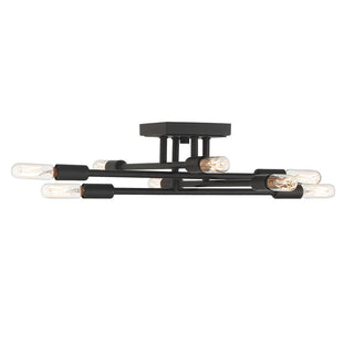 Lyrique 8-Light Ceiling Light in Matte Black Matte Black