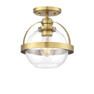 Pendleton 1-Light Ceiling Light in Warm Brass Warm Brass