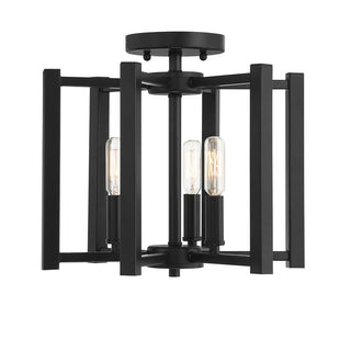 Benson 3-Light Ceiling Light in Matte Black Matte Black