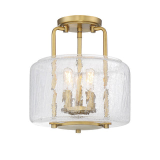 Avalon 3-Light Ceiling Light in Warm Brass Warm Brass