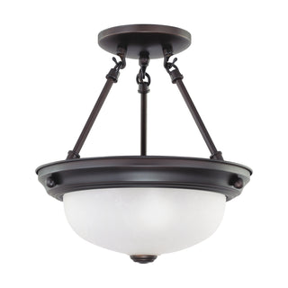 2 LIGHT 11" SEMI-FLUSH