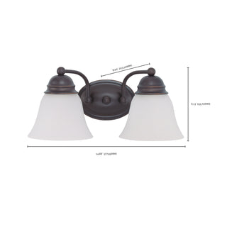 EMPIRE 2 LIGHT 15" VANITY