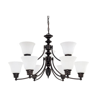 EMPIRE 9 LIGHT 32" CHANDELIER