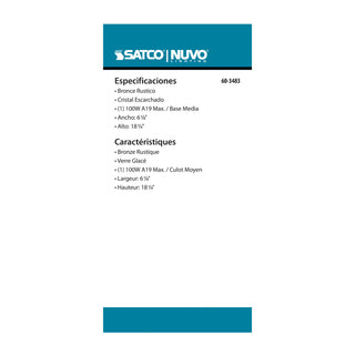 ADAMS 1 LGT 17 OUTDOOR POST