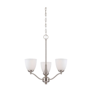 PATTON 3 LIGHT CHANDELIER/UP