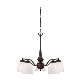 PATTON 5 LIGHT CHANDELIER/DOWN